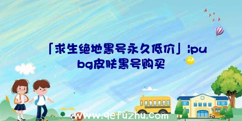 「求生绝地黑号永久低价」|pubg皮肤黑号购买